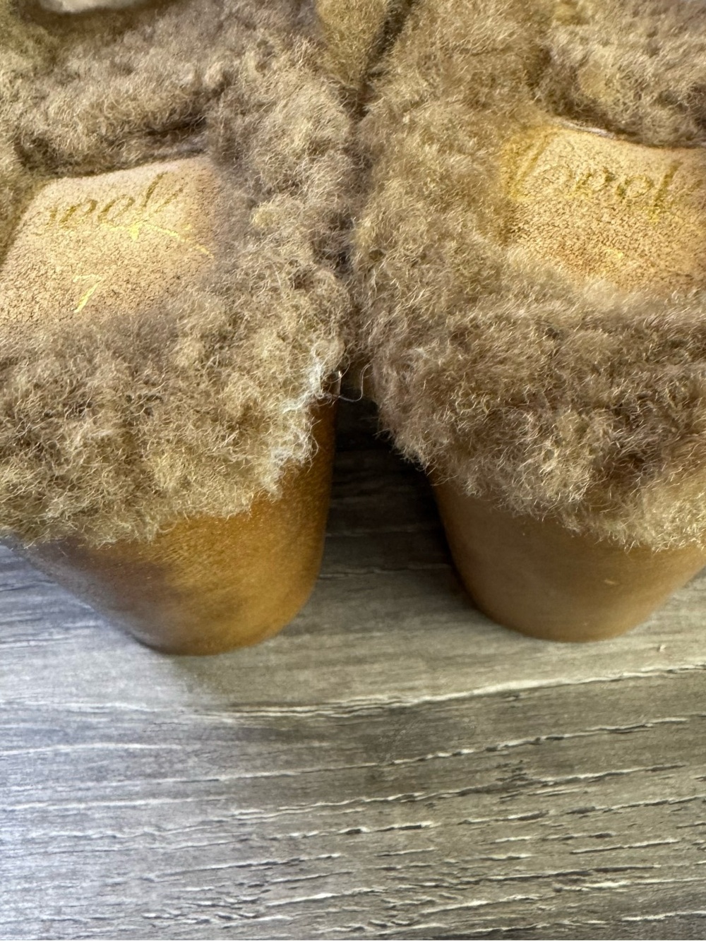 BEEK Woodpecker Shearling Clogs size 7 $375 Handmade - Picture 11 of 11
